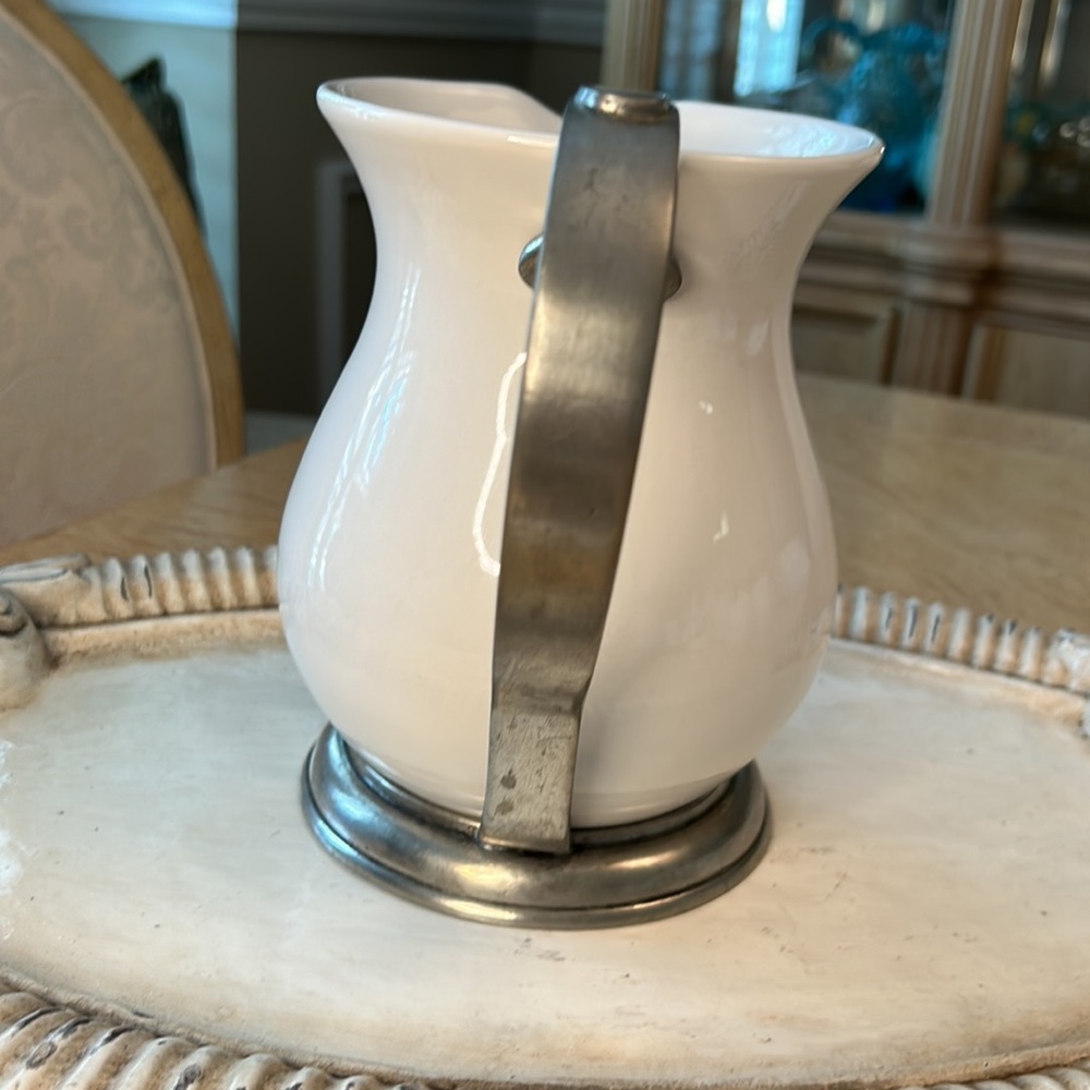 Arte Italica Tuscan Ceramic Pitcher - Picture 2 of 10